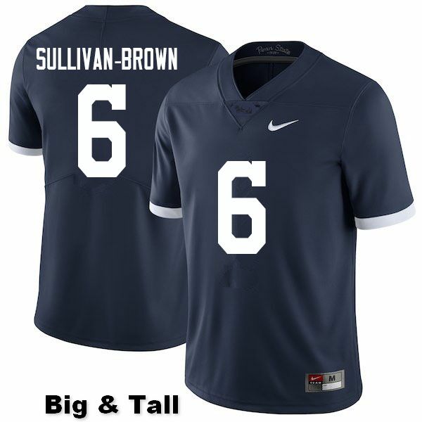 NCAA Nike Men's Penn State Nittany Lions Cam Sullivan-Brown #6 College Football Authentic Big & Tall Navy Stitched Jersey LMK2798CH